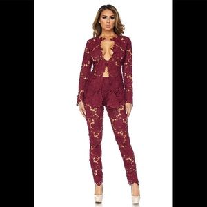 Laced Out Pant Suit